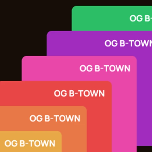 Figma detail: white titles on flat colour